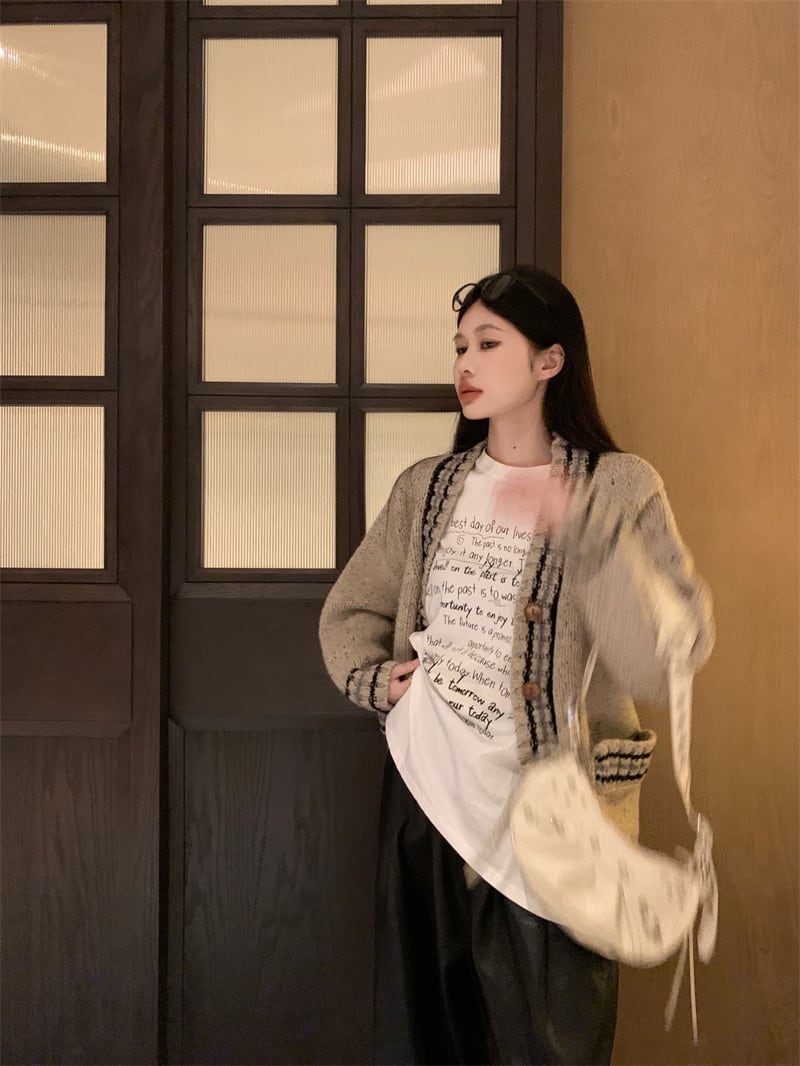 【outer】ニットカーデ　M28122