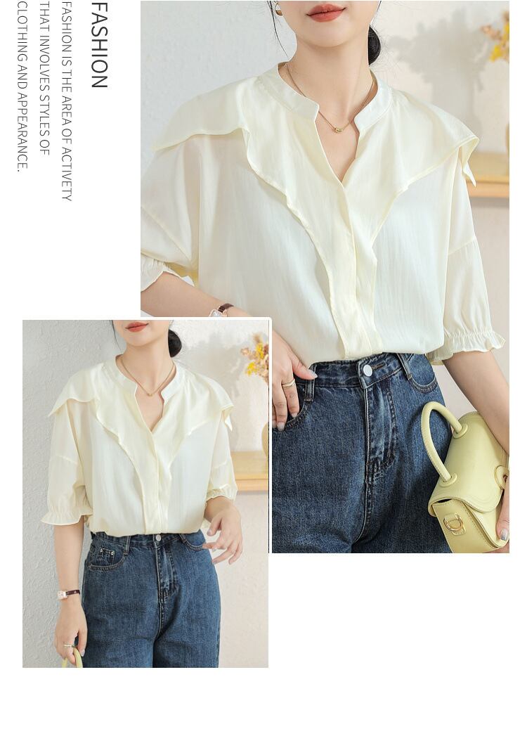 【tops】シンプルOL通勤ブラウスG21072