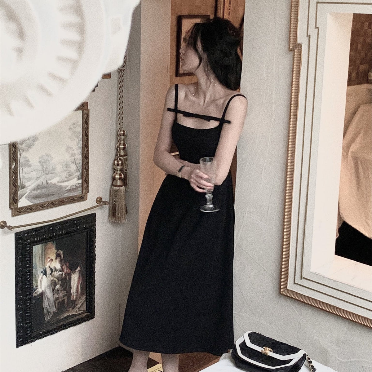 【dress】リボンキャミワンピース　N3266