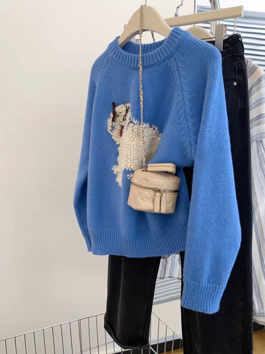 【tops】クルーネックニットセーター　M29301