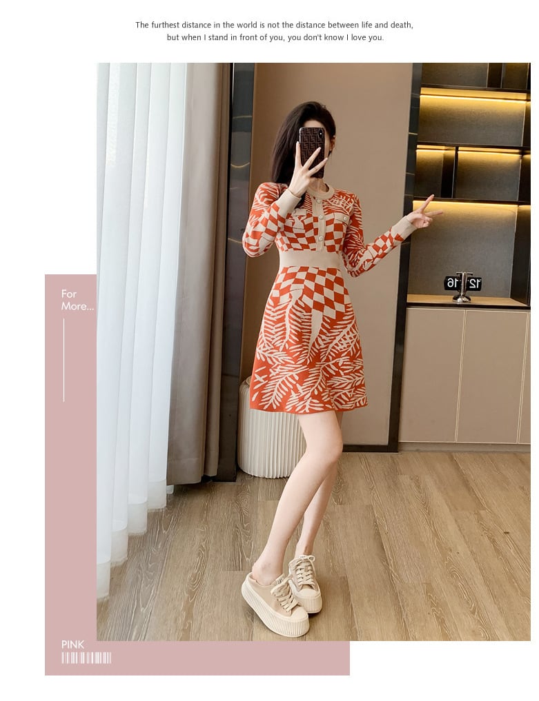 【dress】ニットワンピース　M25520
