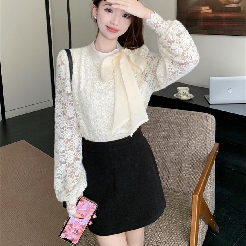【tops】裹起毛レーストップス　M28850