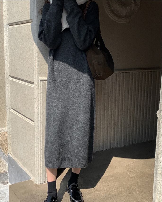 【dress】POLOネックワンピース　M19146