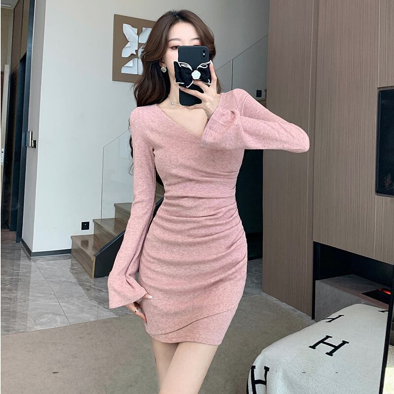 【dress】ニットワンピース　M19051