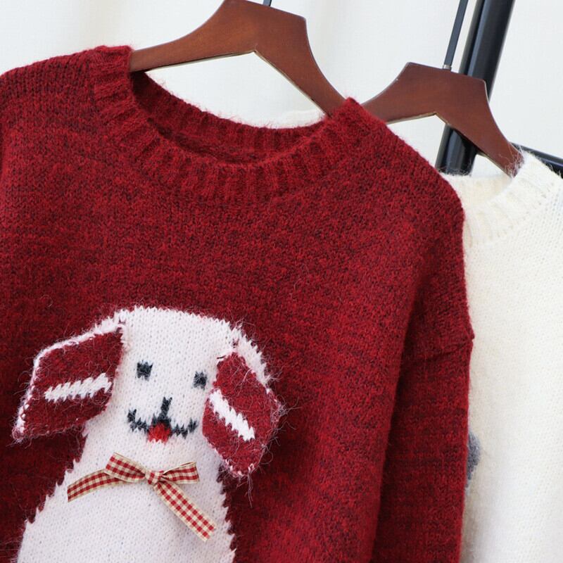 【tops】クルーネックニットセーター　M27295