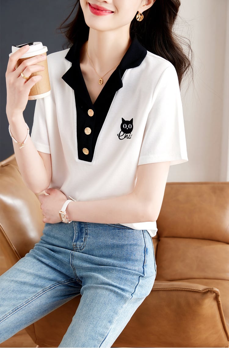 【tops】半袖デザインTシャツG21360