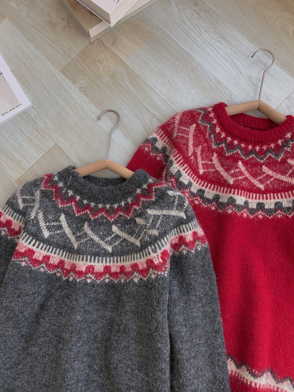 【tops】クルーネックニットセーター　M27109