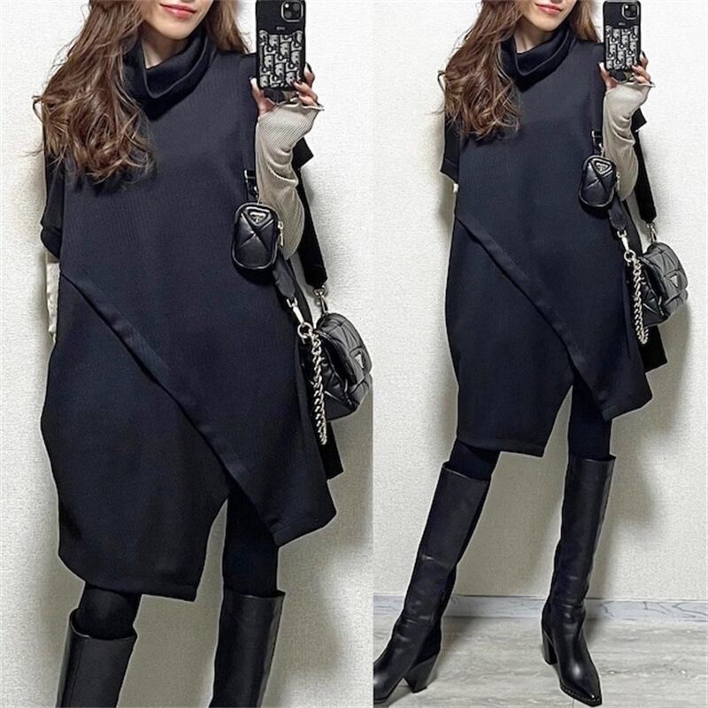 【dress】ハイネックワンピース　M18450