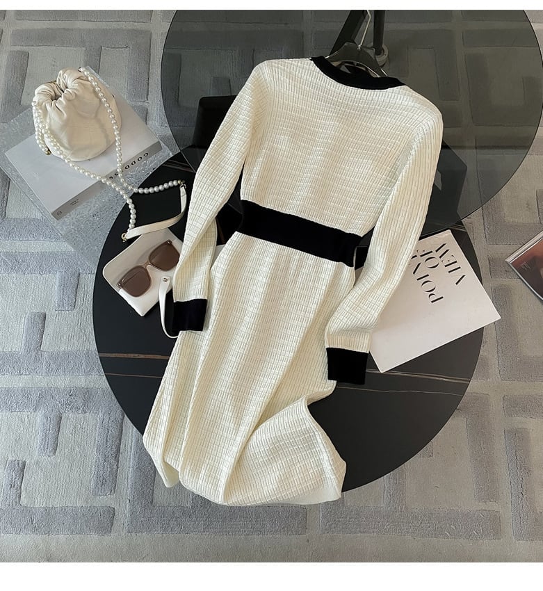 【dress】ニットワンピース　M25355