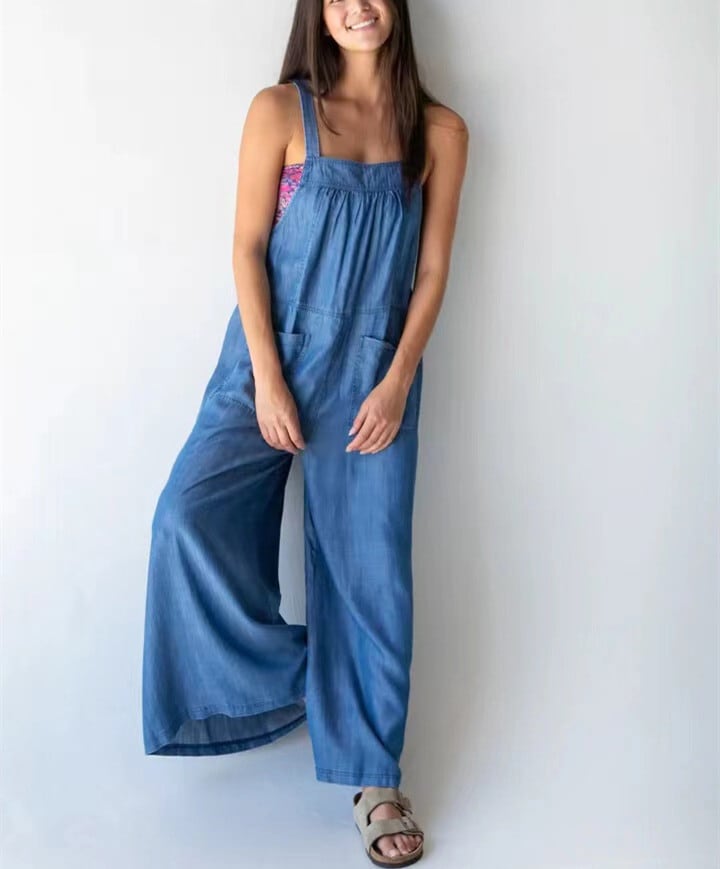 【set】デニムサロペットパンツ　M24023