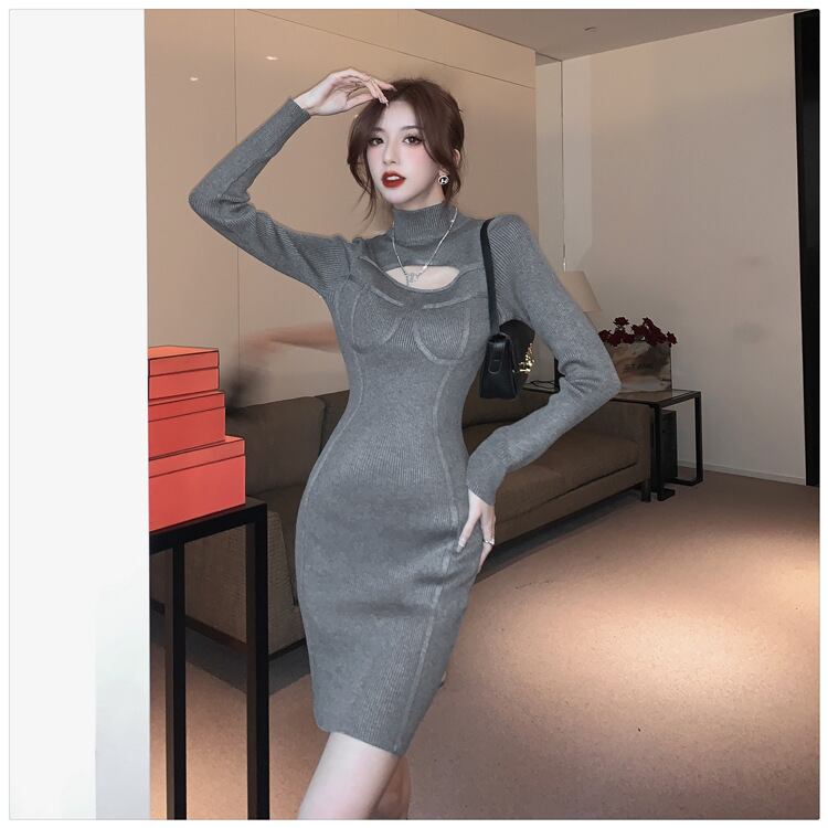 【dress】ニットワンピース　M19003