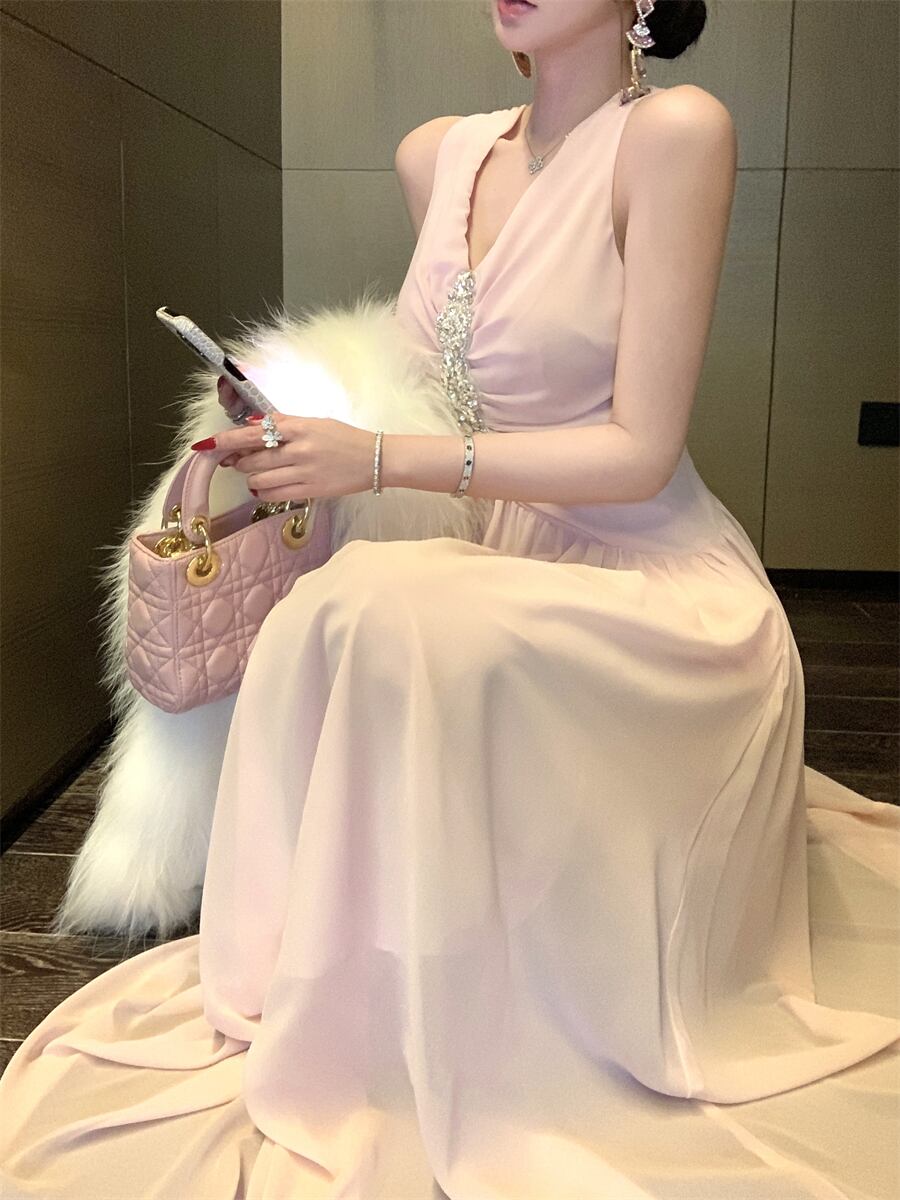 【dress】Vネックデートワンピース　M29680