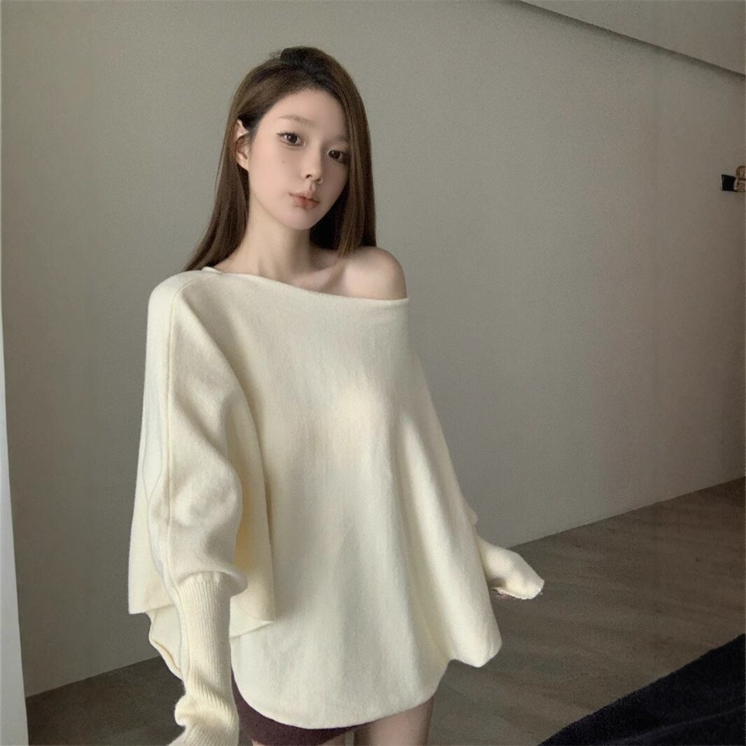 【tops】ドルマンスリーブニットトップス　M28395
