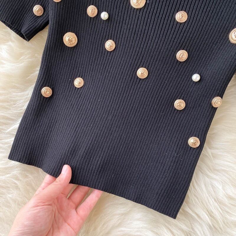 【set】ニットトップス+メッシュスカート２点セットG20201