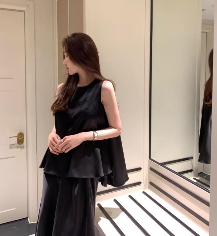 【set】イレギュラータンクトップ+スカート２点セットF7417