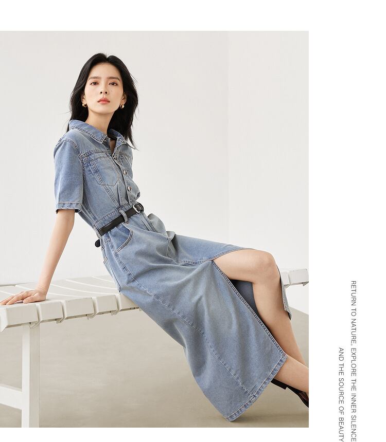 【dress】ファッションデニムワンピース G21332