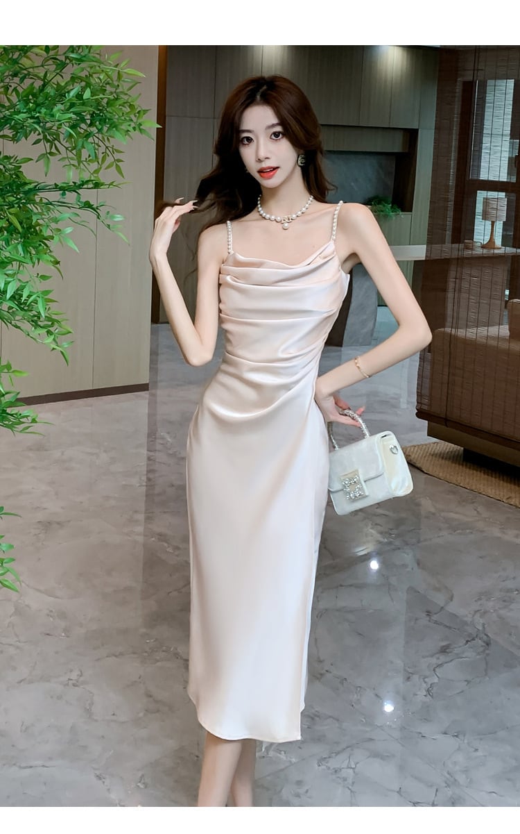 【dress】パールショルダーキャミワンピース　M31685