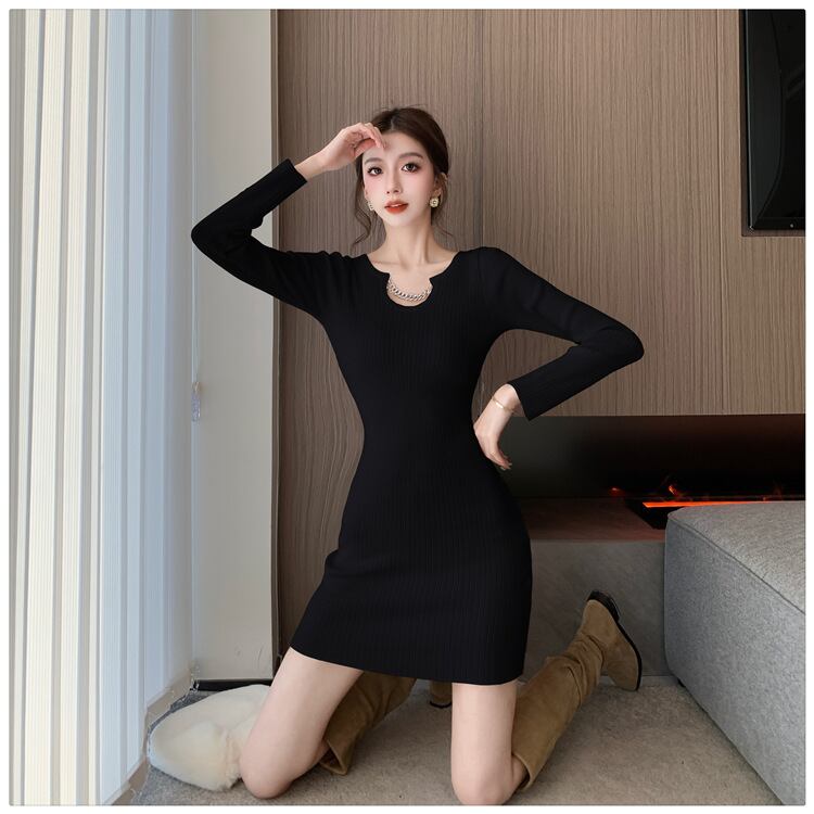 【dress】ニットワンピース　M19089