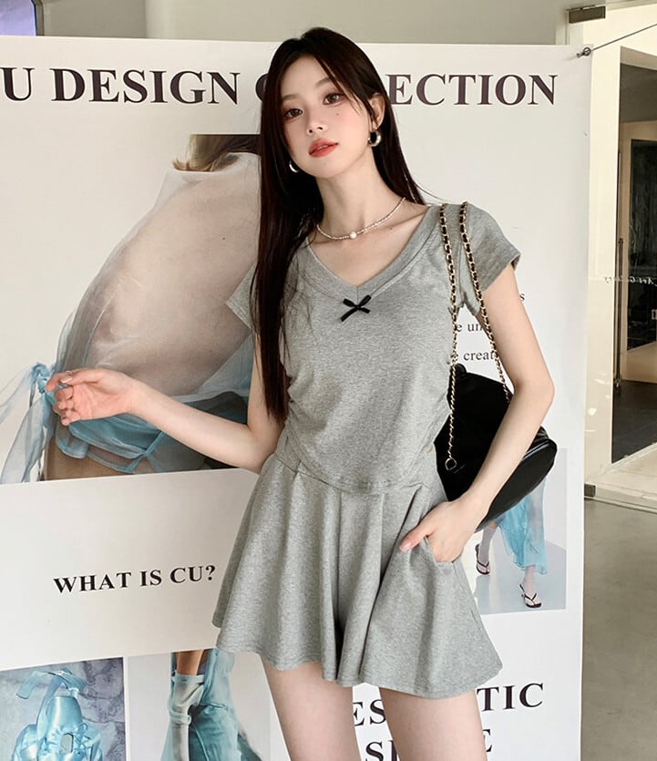 【set】Tシャツ×スカートセット　M24163