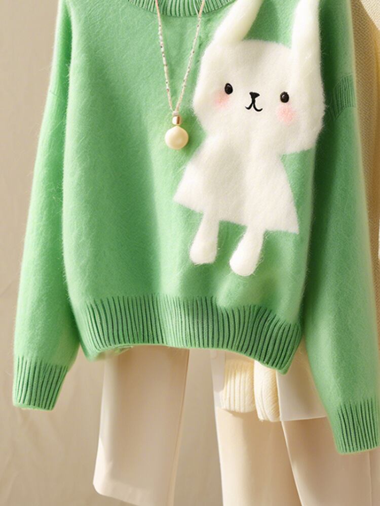 【tops】カートゥーンニットセーター　M29105