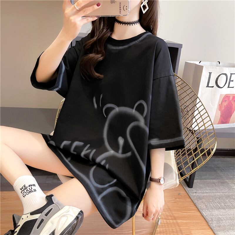 【tops】スウィート韓流スタイルトップス合わせやすいINS風Tシャツ G6704