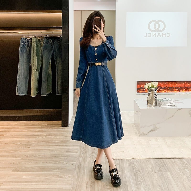【dress】デニムワンピース　M25742