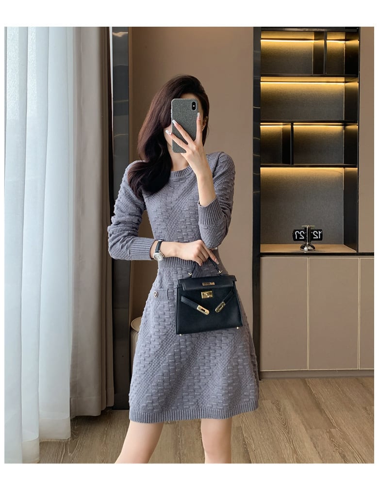 【dress】ニットワンピース　M25485