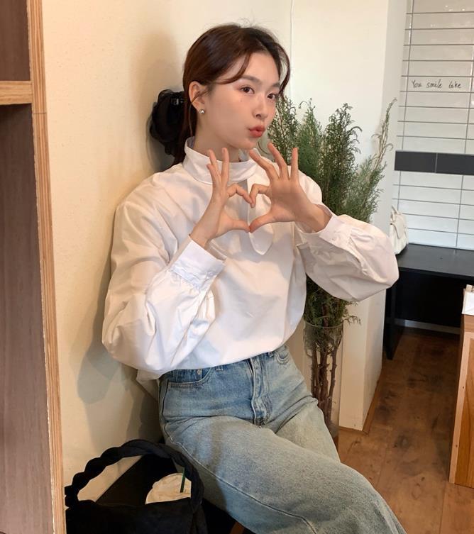 【tops】リボンブラウスF7060