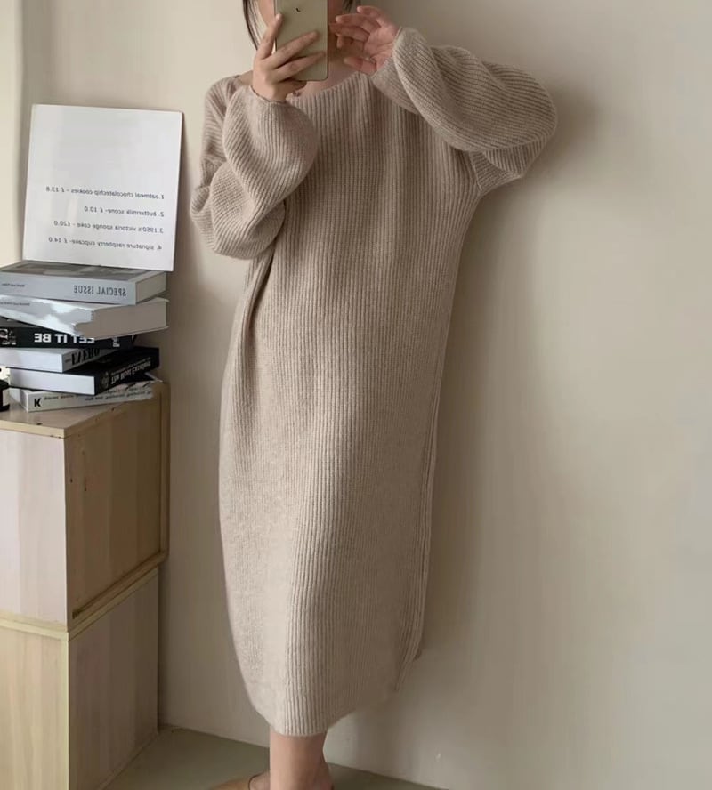 【dress】ニットワンピース　M25568