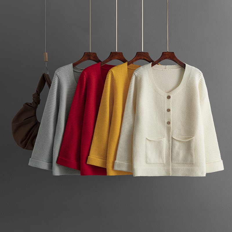 【outer】ニットカーデ　M25681