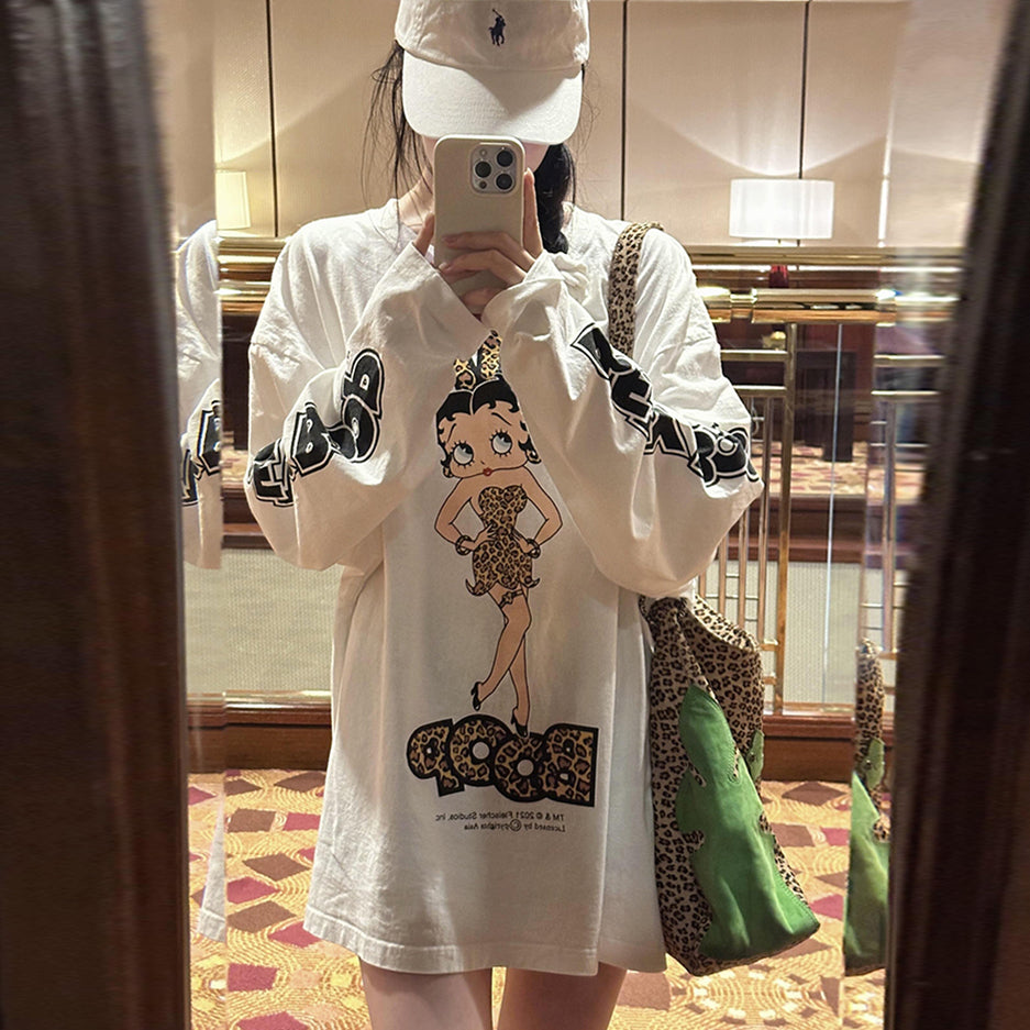 【tops】キャラクター長袖TシャツG23727