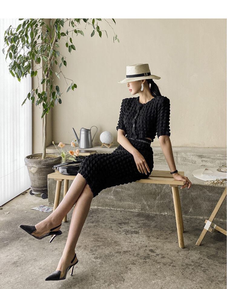 【set】高級感トップス+スカート２点セットG21314