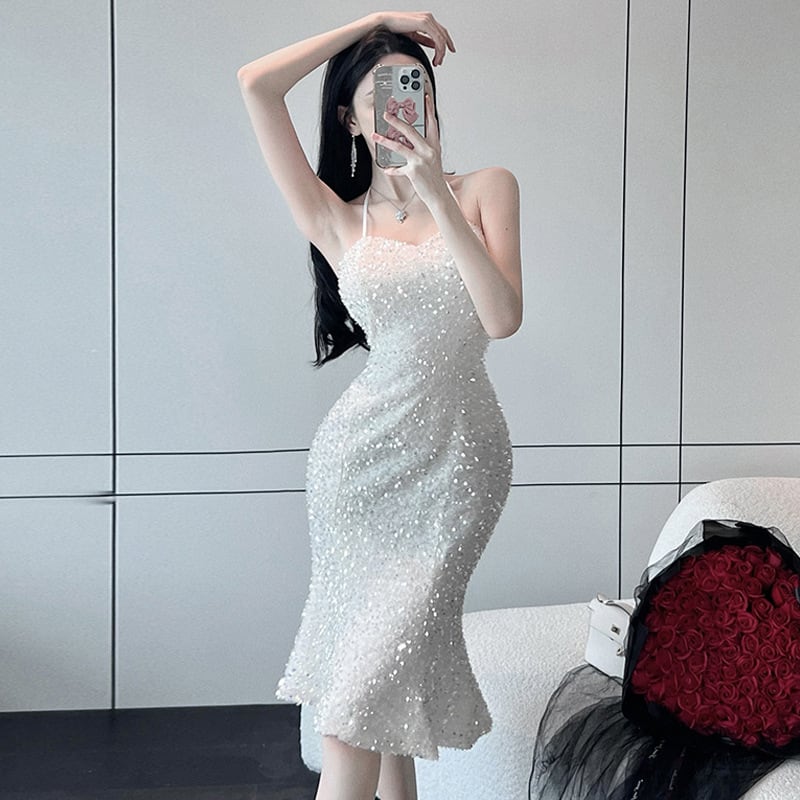 【dress】ホルターネックワンピース G21100