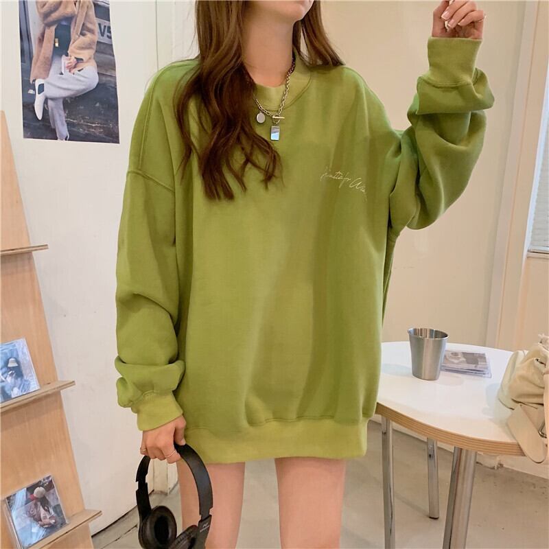 【tops】INS風秋冬新作ファッション美人度アップ!韓国系厚手裏起毛ルーズパーカー G3528