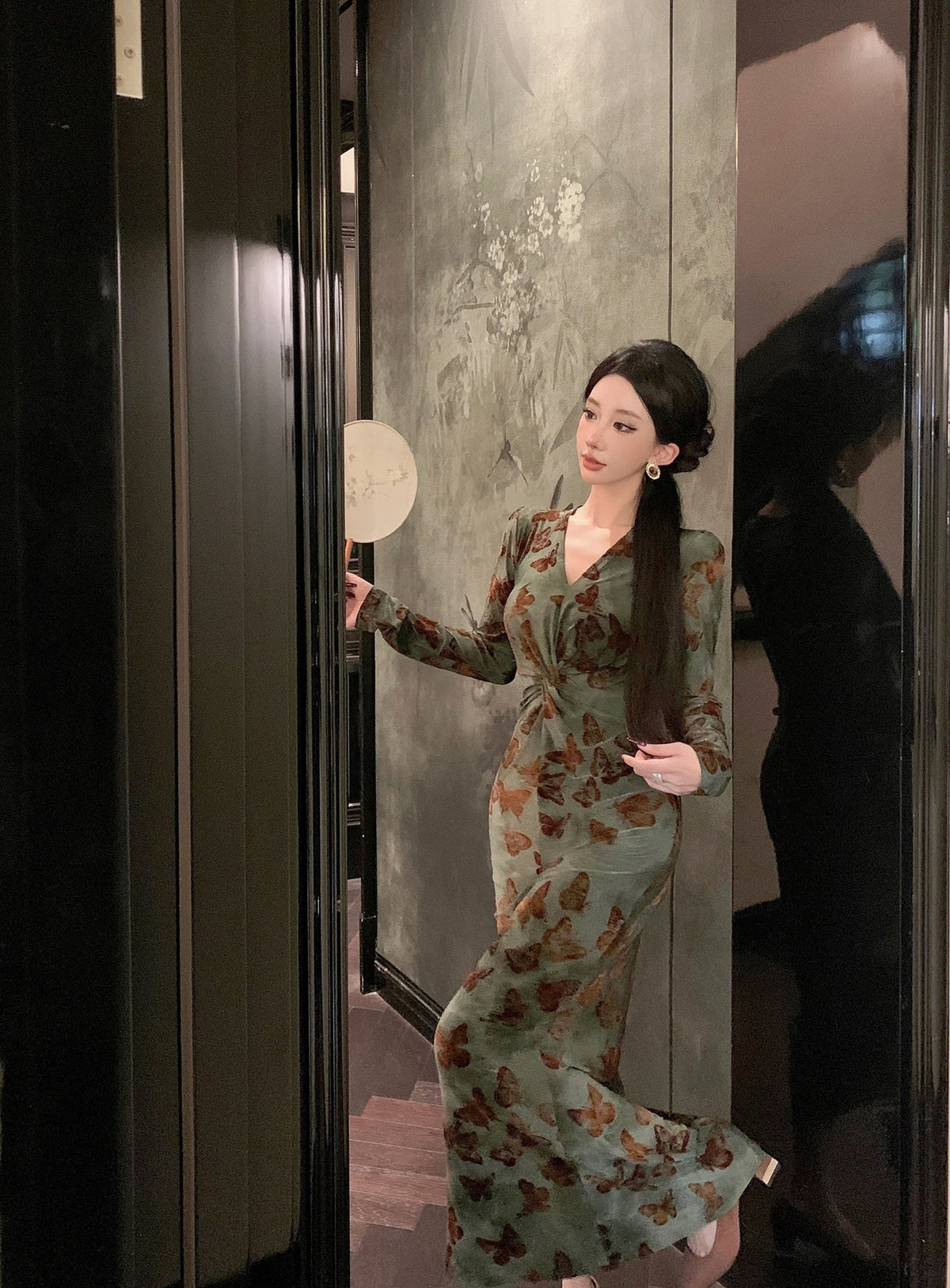 【dress】プリントワンピース　M28123