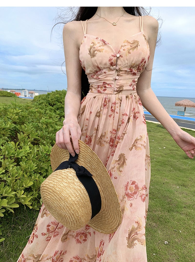 【dress】花柄キャミワンピース　M25006