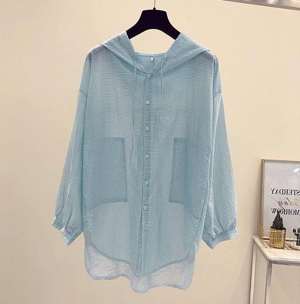 【tops】紫外線対策シャツトップス　M24027