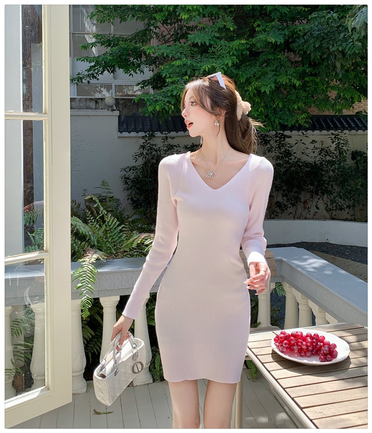 【dress】ニットワンピース　M25342