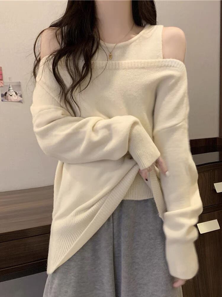 【set】キャミソール×ニットセーターセット　M19138