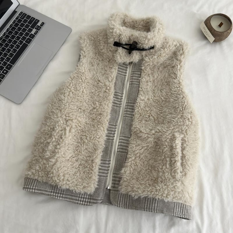 【outer】2wayファードッキングベスト Q7796