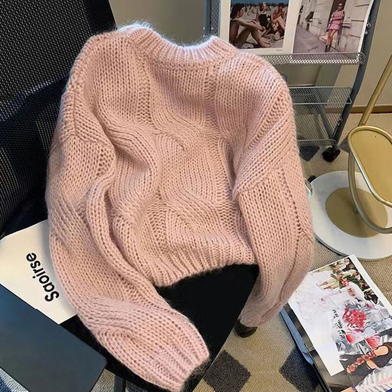 【tops】クルーネックニットセーター　M29278