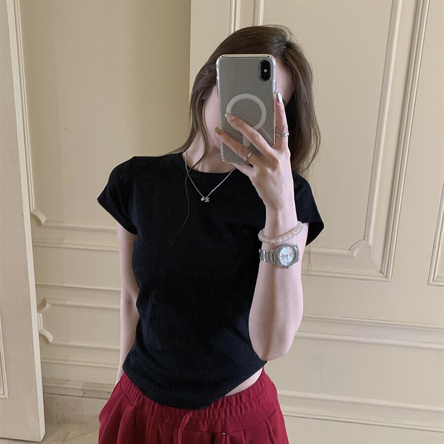 【tops】クルーネックTシャツ　M29799