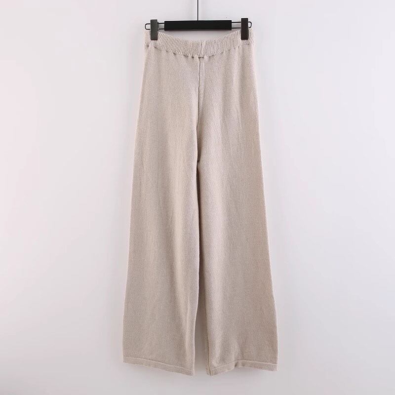 【set】ドッキングニットセーター×パンツセット　M18587