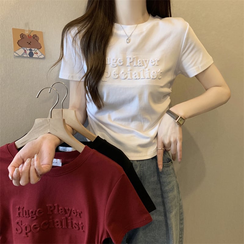 【tops】3色イレギュラー半袖ＴシャツF7290