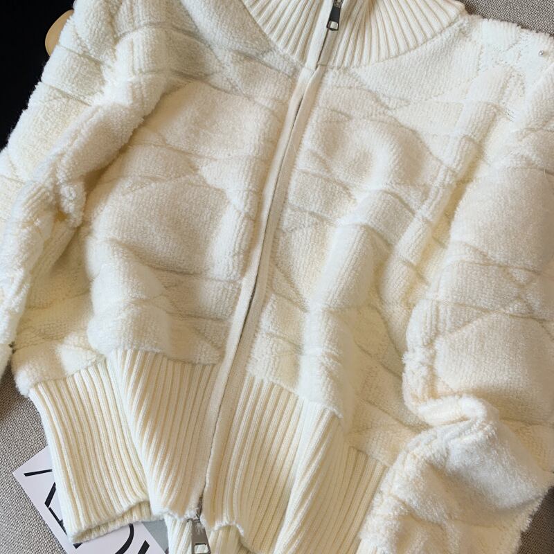 【outer】ファスナーニットカーデ　M26693
