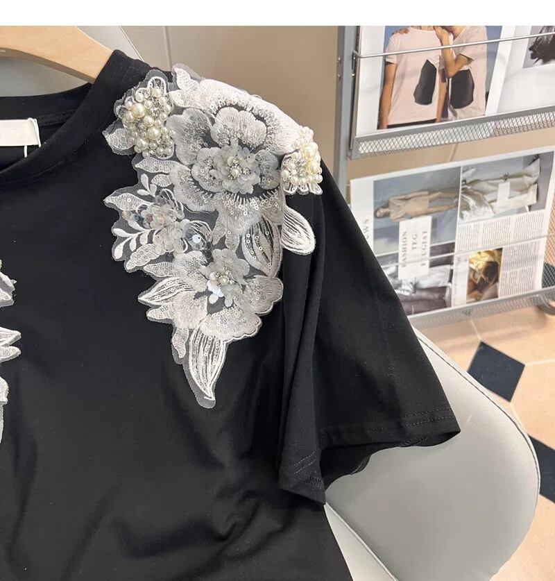 【tops】ラウンドネック半袖ＴシャツF7291