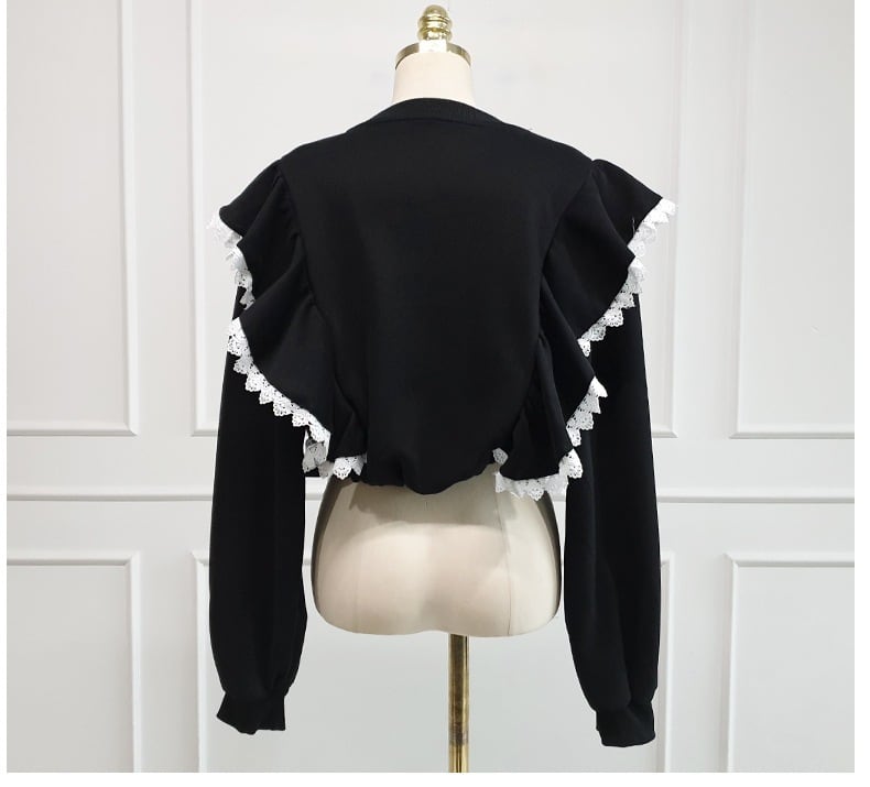 【tops】フリルプルオーバー　M27391