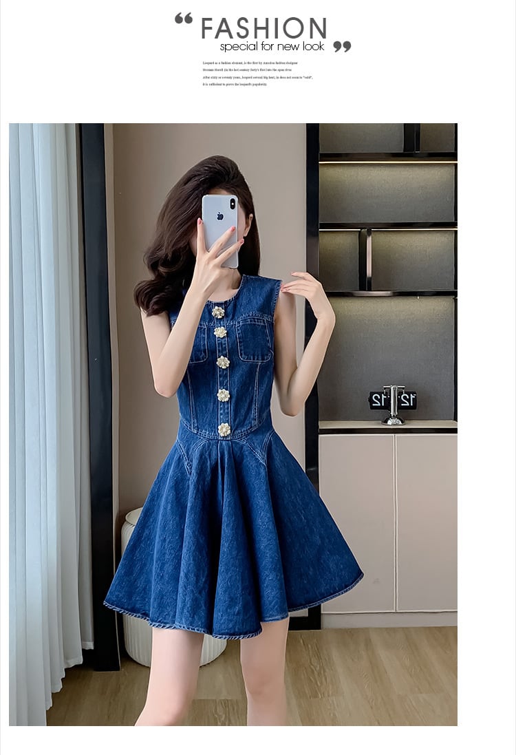 【dress】デニムワンピース　M24566