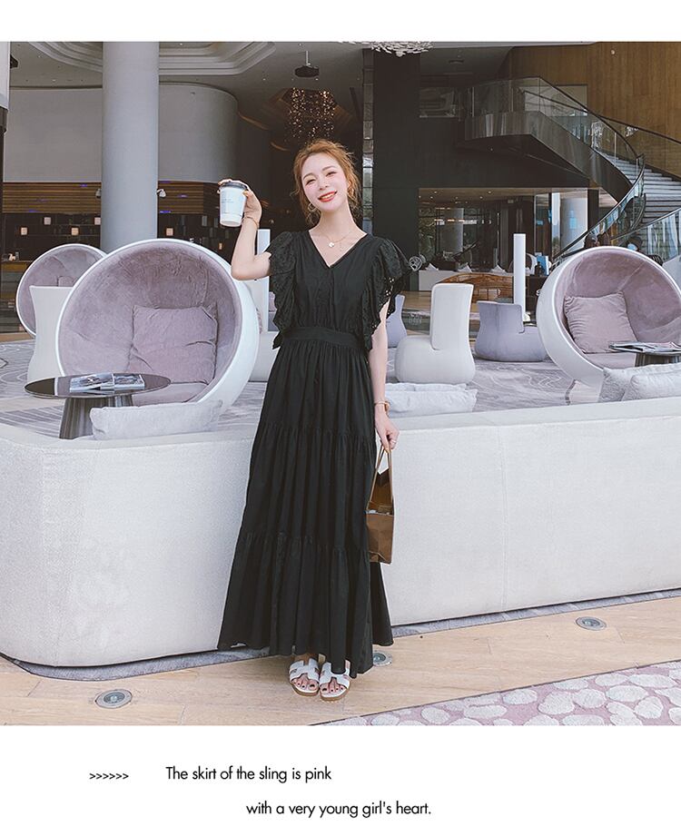 【dress】魅力的 気質満点夏おしゃれスウィート切り替え ワンピース  G0480