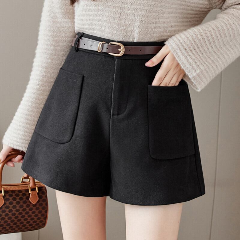 【bottoms】ファッション好感度UP!気質満点秋冬新作ハイウエストショートパンツ G3052